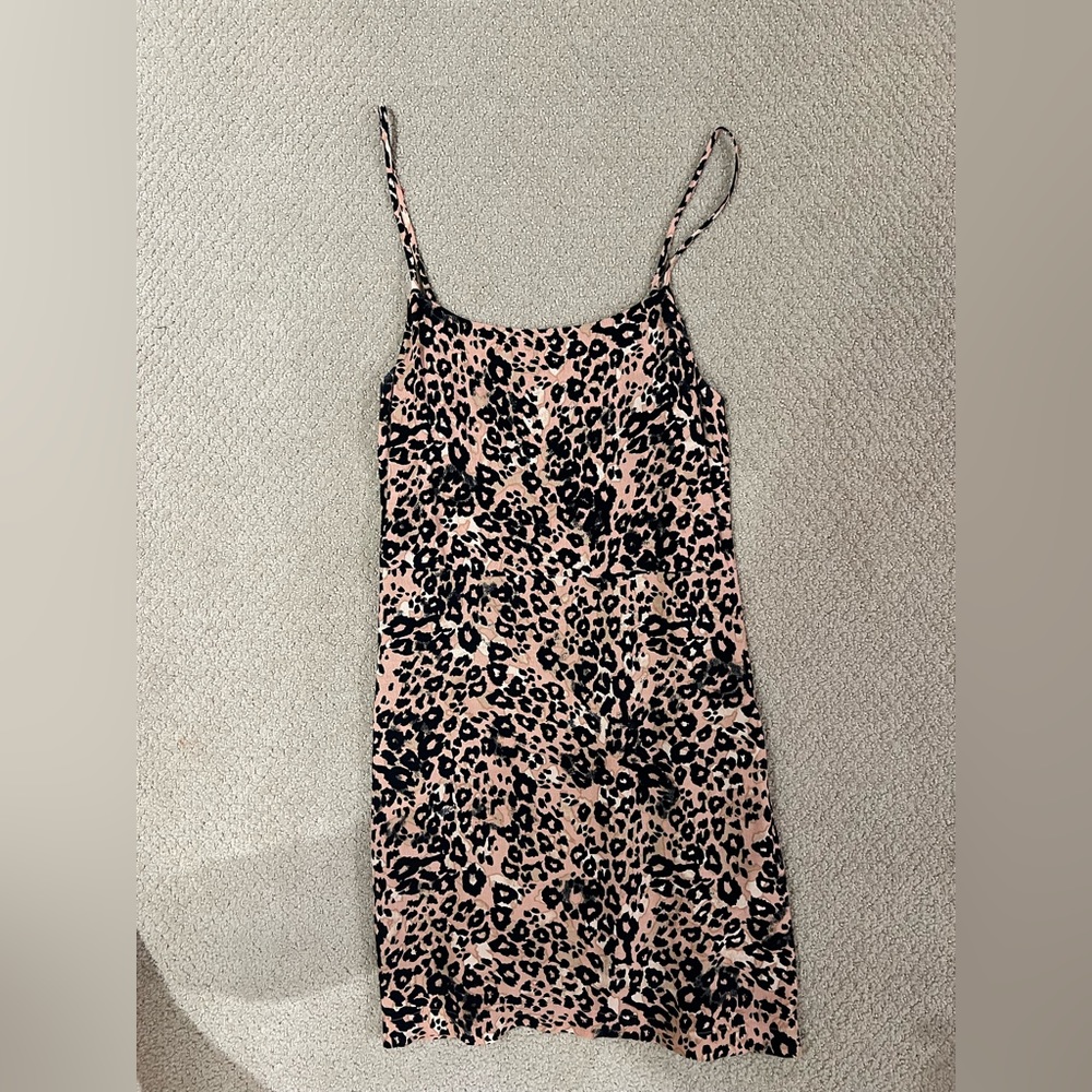 Leopard Print Wilfred mini tank top dress